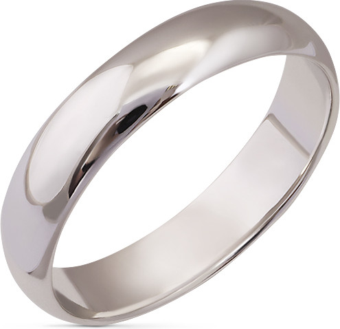 Изображение товара Кольцо обручальное из белого золота Кристалл CB02500226773 (р.16.5)