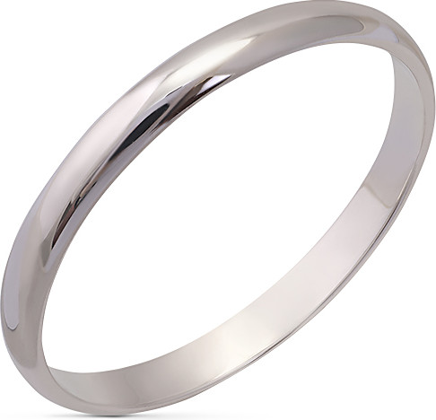 Изображение товара Кольцо обручальное из белого золота Кристалл CB08000226773 (р.15.5)