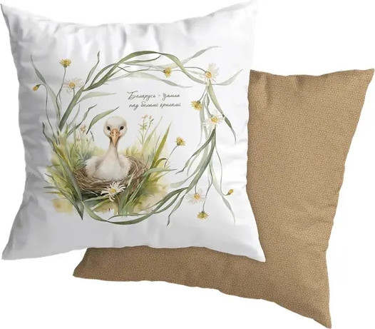 Изображение товара Наволочка декоративная Listelle Линден с надписью 817401/1