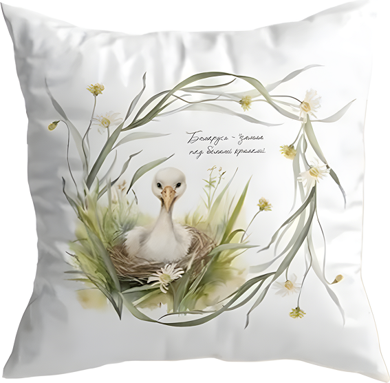 Изображение товара Наволочка декоративная Listelle Линден с надписью 817401/1