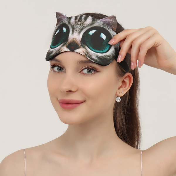 Изображение товара Маска для сна Onlytop Киса / 7688640
