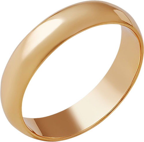 Изображение товара Кольцо обручальное из розового золота Кристалл C284000226773 (р.16)