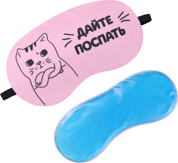 Изображение товара Маска для сна Onlytop Котик / 7580670 (розовый)