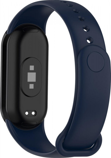 Изображение товара Ремешок для фитнес-трекера Rumi Силиконовый для Xiaomi Smart Band 8/9 (темно-синий)