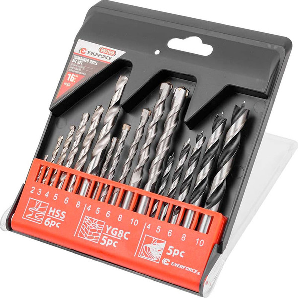 Изображение товара Набор сверл Everforce EF-DBS16M (60677)
