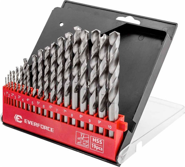 Изображение товара Набор сверл Everforce EF-DBS19 (60678)