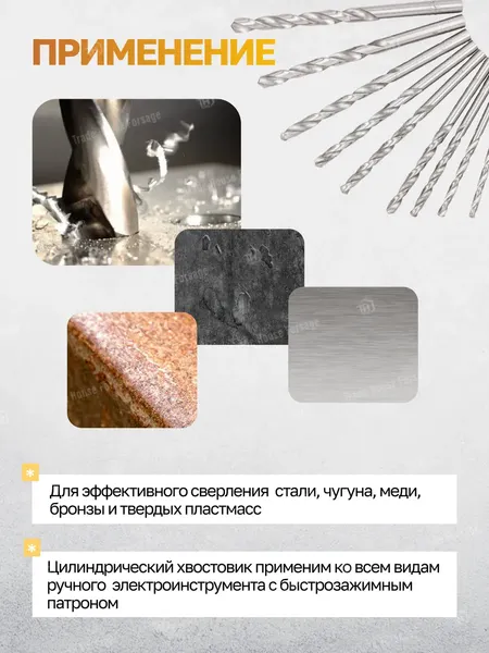 Изображение товара Набор сверл Forstime FT-924U25W (60690)