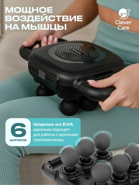 Изображение товара Массажер электронный CleverCare Galaxy 6 heads / CC-G6H