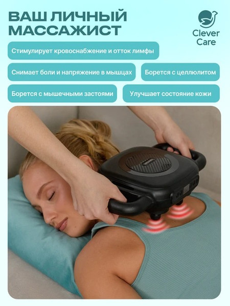 Изображение товара Массажер электронный CleverCare Galaxy 6 heads / CC-G6H