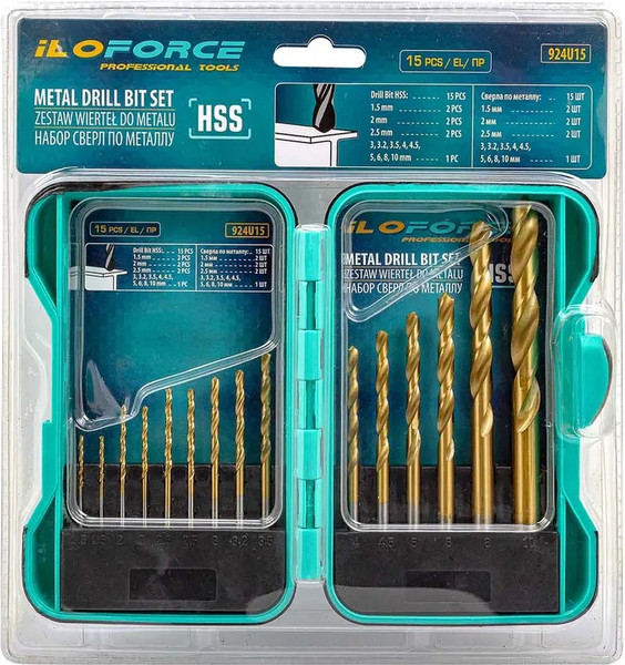 Изображение товара Набор сверл ILOforce 60 697 / IF-924U15