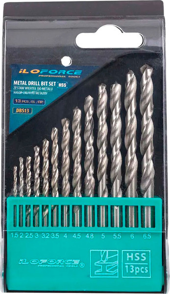 Изображение товара Набор сверл ILOforce 60 703 / IF-DBS13