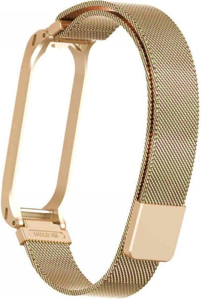 Изображение товара Ремешок для фитнес-трекера Rumi Milanese Loop для Xiaomi Mi Band 3/Mi Band 4 (золотой)