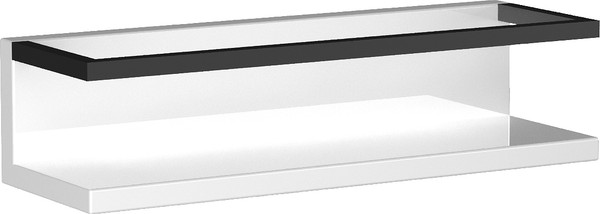 Изображение товара Полка для ванной Lauter Lea с рейлингом (белый глянец)