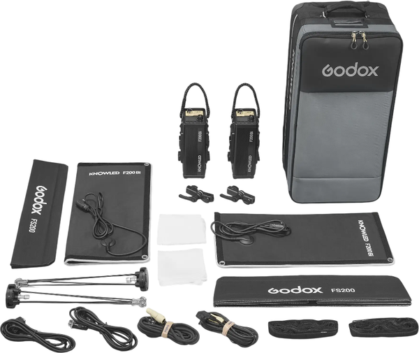 Изображение товара Комплект осветителей студийных Godox Knowled F200Bi K2 / 32482