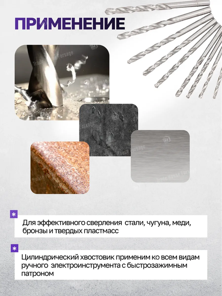 Изображение товара Набор сверл Megatools MT-DBS13 (60713)