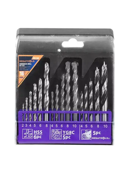 Изображение товара Набор сверл Megatools 60 714 / MT-DBS16M