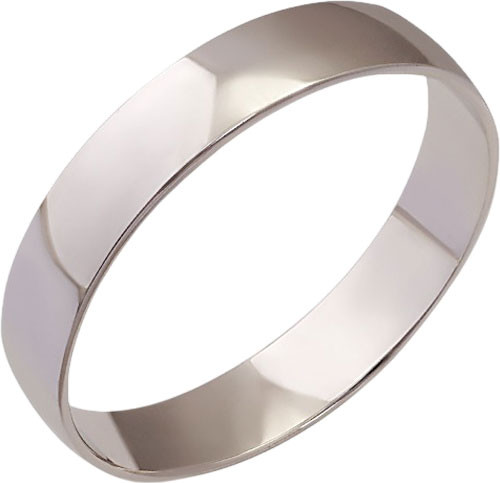 Изображение товара Кольцо обручальное из белого золота Кристалл CD23600226773 (р.17.5)