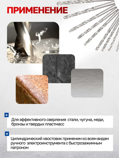 Изображение товара Набор сверл Yataforce YF-41604 (60719)