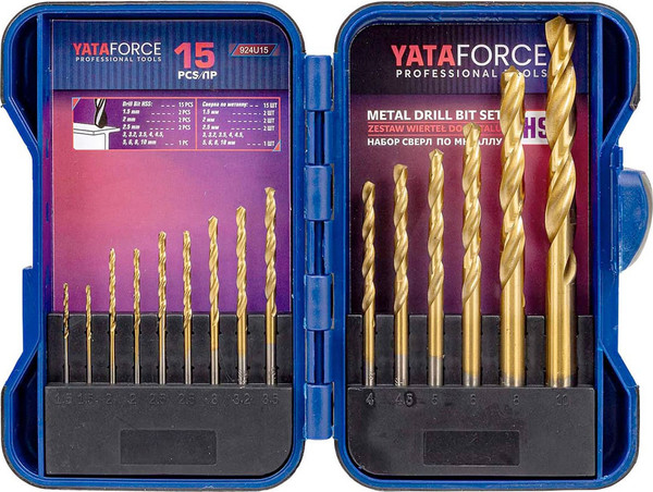Изображение товара Набор сверл Yataforce YF-924U15 (60720)