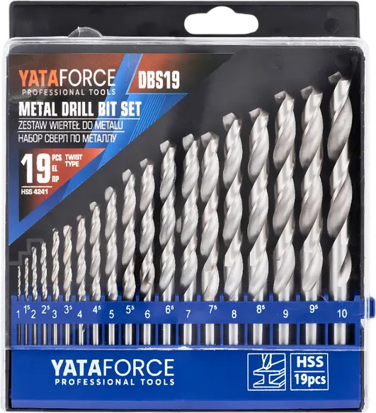 Изображение товара Набор сверл Yataforce YF-DBS19 (60728)