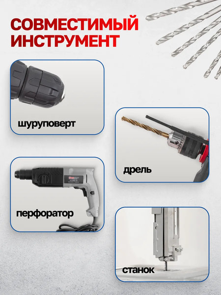 Изображение товара Набор сверл Yataforce YF-DBS19 (60728)