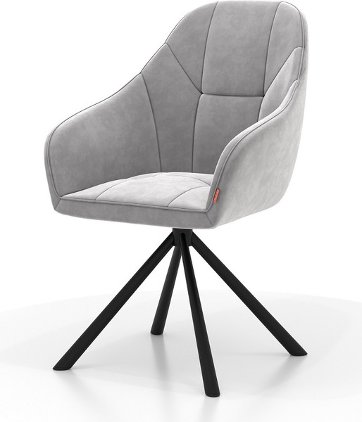 Изображение товара Стул Памир Босс F80 поворотный (серый минт/черная опора)