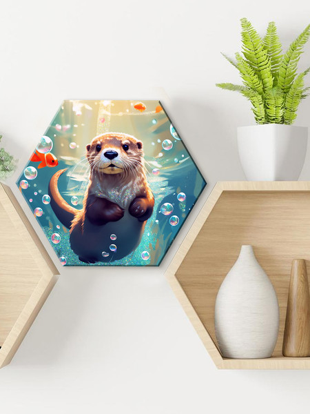 Изображение товара Картина по номерам Флюид Милая морская выдра 37x32 / VSH0002