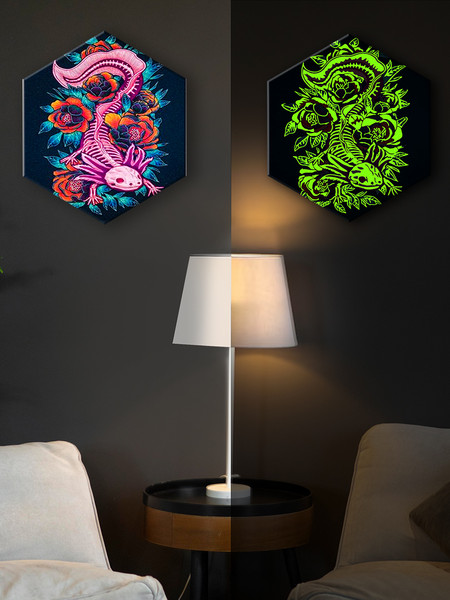 Изображение товара Картина по номерам Флюид Аксолотль 37х32 / BVF0001