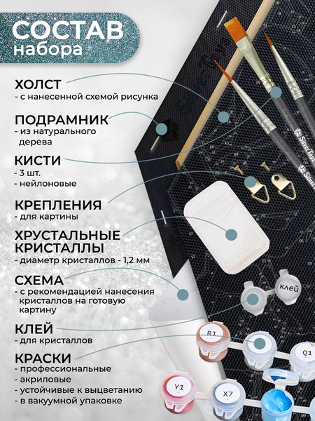 Изображение товара Картина по номерам Флюид Замок в лунном свете 37x32 / BVF0002