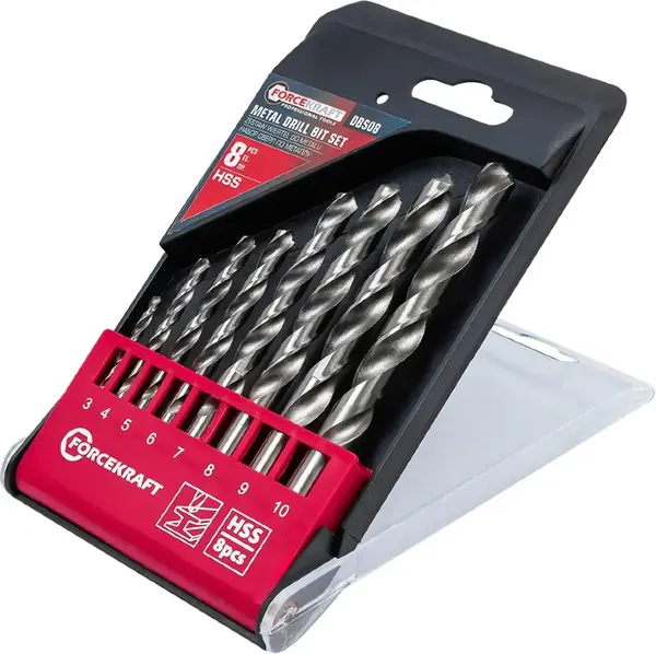 Изображение товара Набор сверл ForceKraft FK-DBS08 (61590)