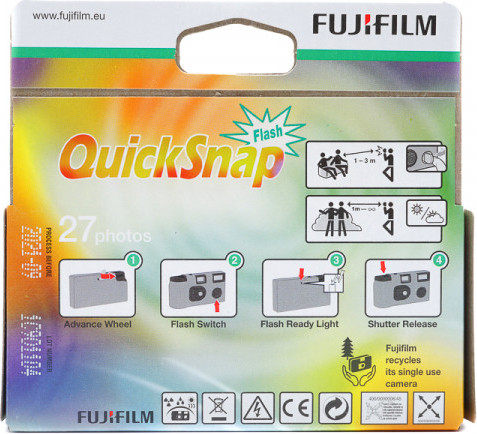 Изображение товара Фотоаппарат одноразовый Fujifilm QuickSnap 27 кадров