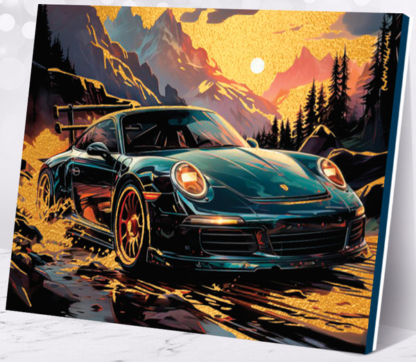 Изображение товара Картина по номерам Флюид Жажда скорости 40x50 / MB0001