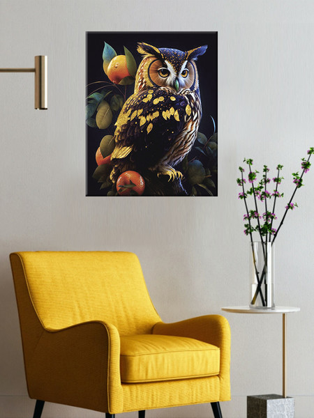 Изображение товара Картина по номерам Флюид Сова Арт 40x50 / MB0007