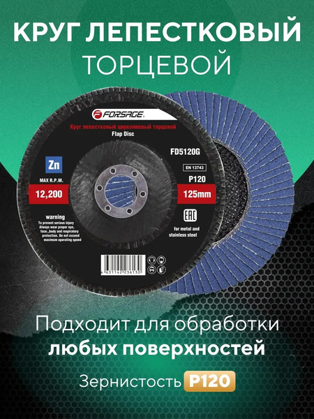 Изображение товара Шлифовальный круг Forsage F-FD5120G (49640)