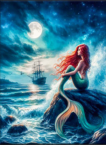 Изображение товара Картина по номерам Флюид Сказочная русалка 40x50 / FHR0418