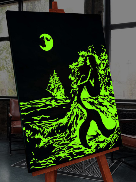 Изображение товара Картина по номерам Флюид Сказочная русалка 40x50 / FHR0418