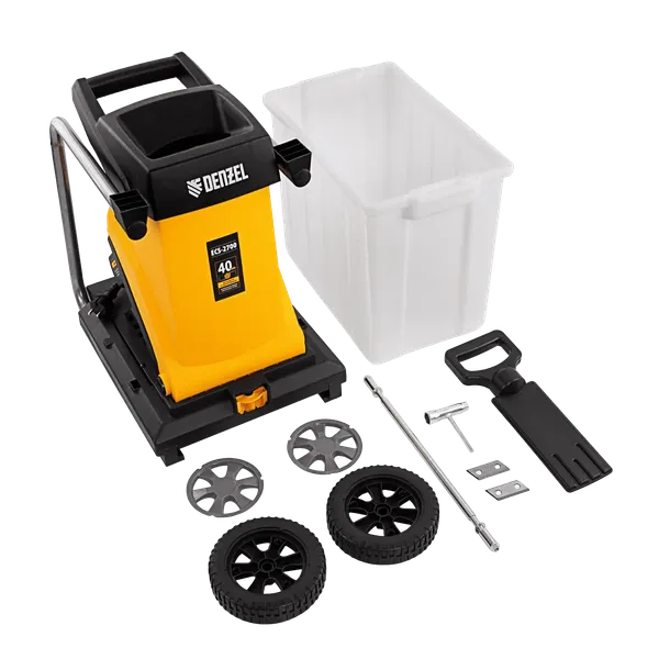 Изображение товара Садовый измельчитель электрический Denzel ECS-2700 / 59702