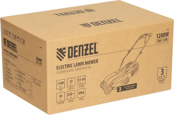 Изображение товара Газонокосилка электрическая Denzel GMC-1200 / 96628