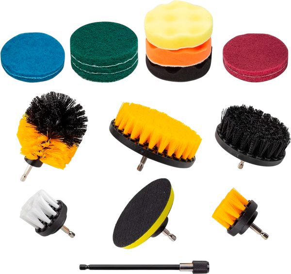 Изображение товара Набор щеток для электроинструмента ForceKraft FK-CBK-05 (60346), (17 шт.)