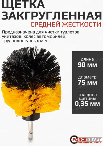 Изображение товара Набор щеток для электроинструмента ForceKraft 60 400 / FK-CBK-01 (4шт)