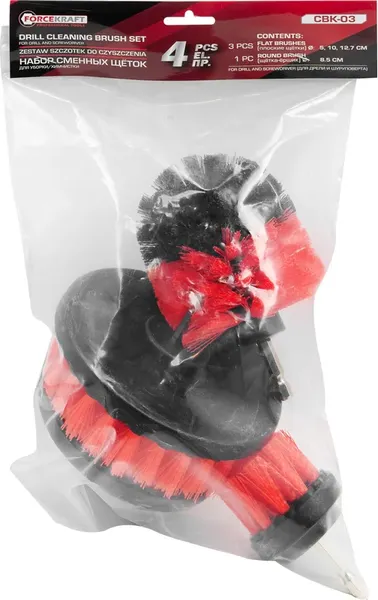 Изображение товара Набор щеток для электроинструмента ForceKraft FK-CBK-03 (60402), (4шт)
