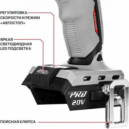 Изображение товара Аккумуляторный шуруповерт P.I.T Impact / PSD20H-230A