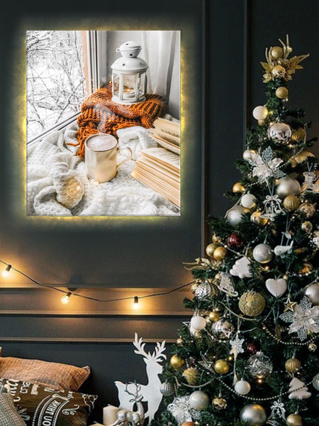 Изображение товара Картина по номерам Молли Зимний уют 40x50 / LHR0003