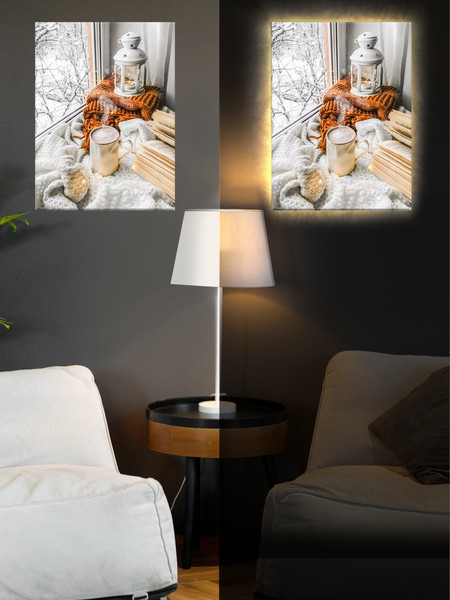 Изображение товара Картина по номерам Молли Зимний уют 40x50 / LHR0003