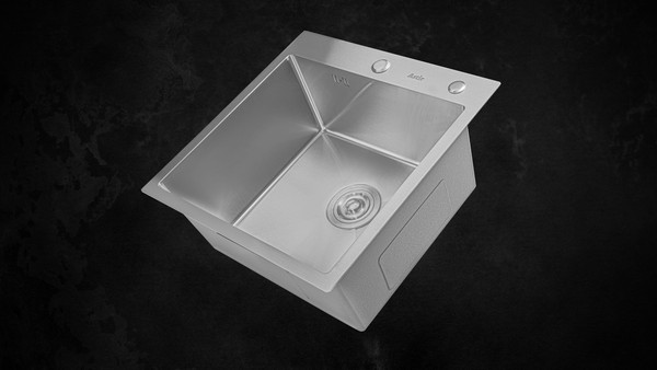 Изображение товара Мойка кухонная Astir Satin 50x50 (с сифоном, дозатором и коландером)