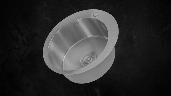 Изображение товара Мойка кухонная Astir Satin 50x50R (с сифоном, дозатором и коландером)