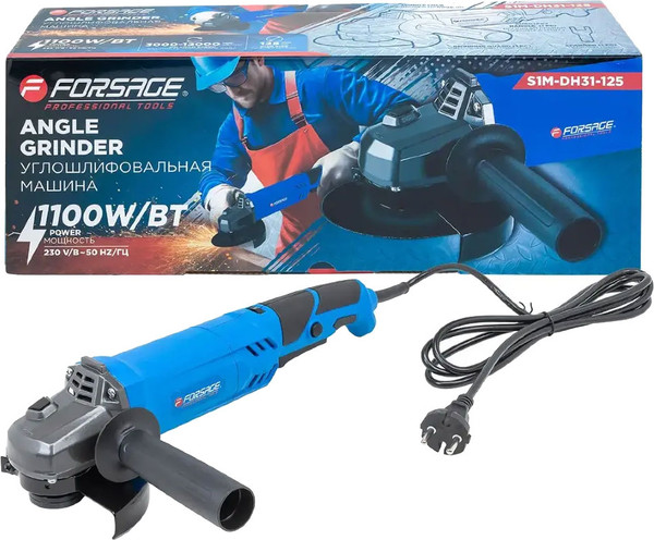 Изображение товара Угловая шлифовальная машина Forsage 62 011 / F-S1M-DH31-125