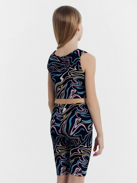 Изображение товара Топ детский Mark Formelle 117866 (р.158-80, линии на черном)