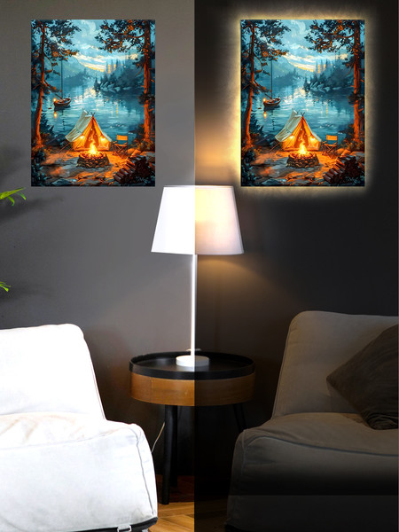 Изображение товара Картина по номерам Молли У костра 40x50 / LHR0022