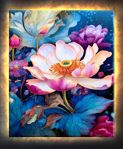 Изображение товара Картина по номерам Молли Цветущий лотос 40x50 / LHR0023